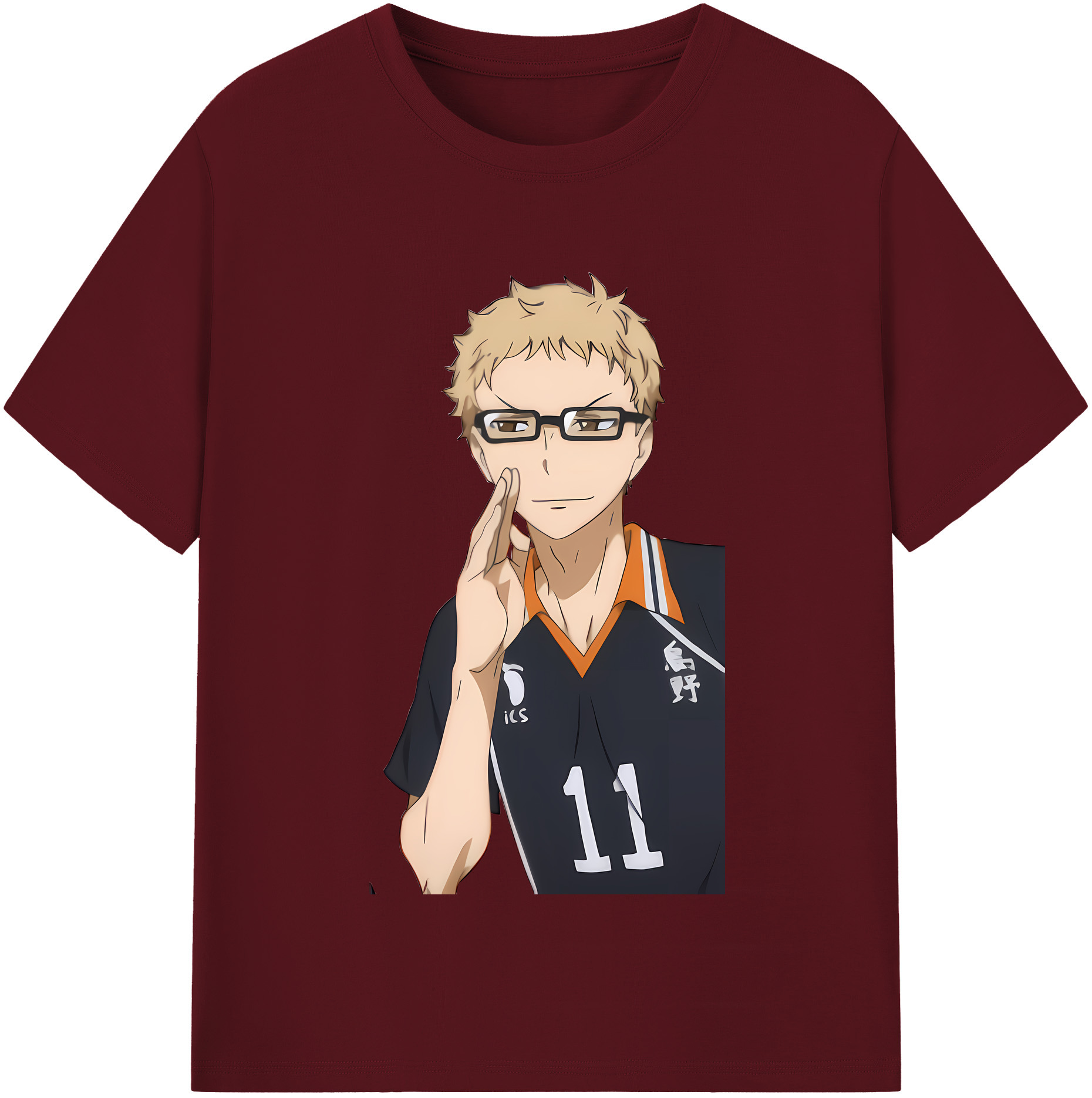 （画像用） ハイキュー!! Haikyu!! 綿100％半袖Tシャツ（フロントプリント）